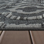 In- & Outdoor Rug Marrakesh Moroccan Ornaments - Dark Grey RugYourHome