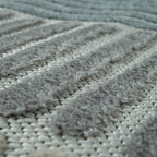 In- & Outdoor Rug Marrakesh Carved Design - Brown Blue RugYourHome