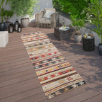 Indoor & Outdoor Rug Ethnic Cream Red Yellow RugYourHome