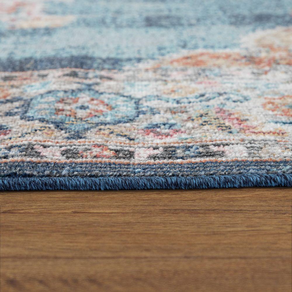 Indoor & Outdoor Rug For Patio, Oriental Look In Blue RugYourHome