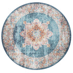 Indoor & Outdoor Rug For Patio, Oriental Look In Blue RugYourHome