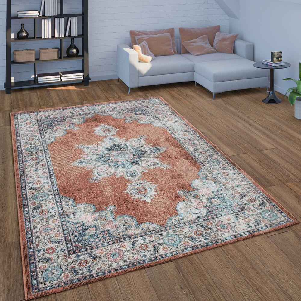 Indoor & Outdoor Rug For Patio, Oriental Pattern In Red RugYourHome
