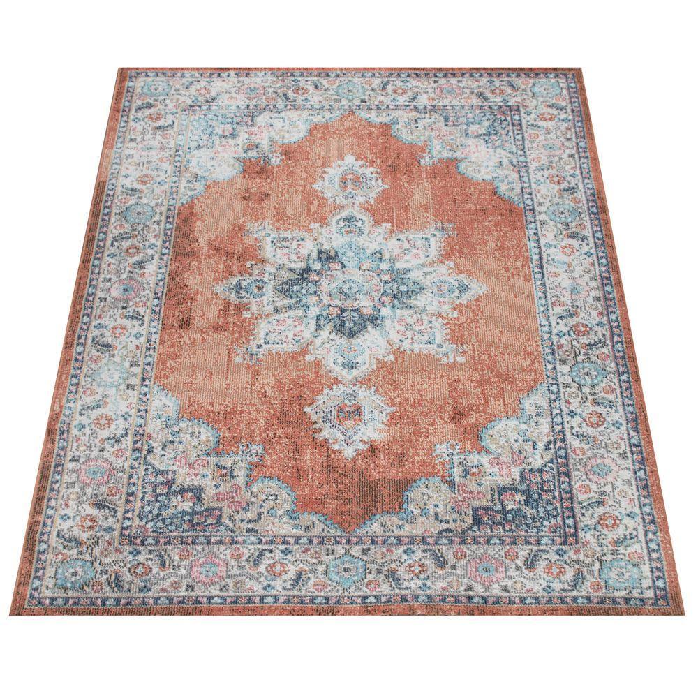 Indoor & Outdoor Rug For Patio, Oriental Pattern In Red RugYourHome