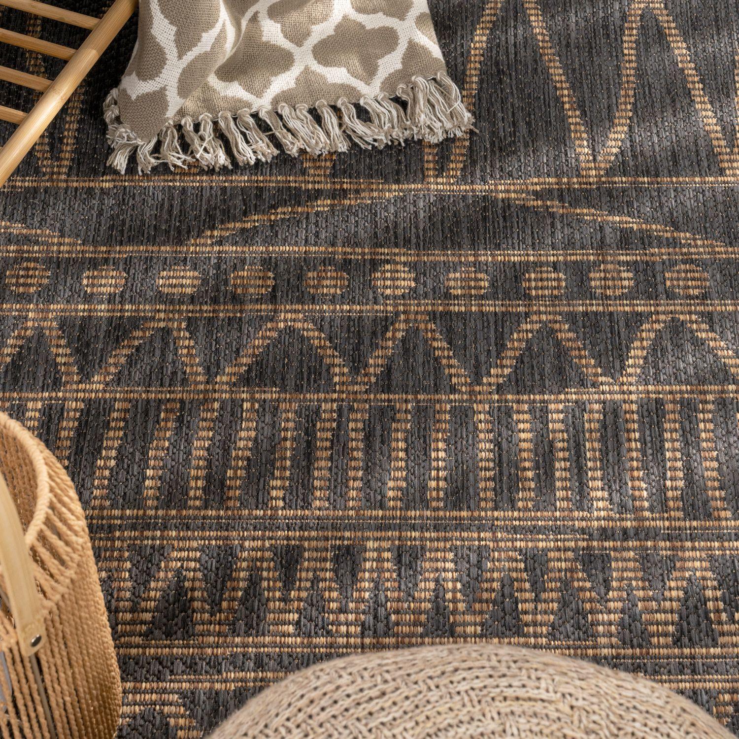 Indoor & Outdoor Rug Modern Ethnic Pattern RugYourHome