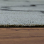 Indoor & Outdoor Rug Moroccan Pattern Grey, back view - House Of Avana