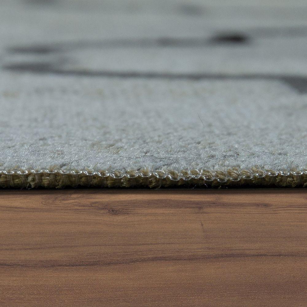 Indoor & Outdoor Rug Moroccan Pattern Grey, back view - House Of Avana
