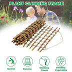 Indoor Outdoor Wall Hanging Willow Wood and Jute Garden Trellis