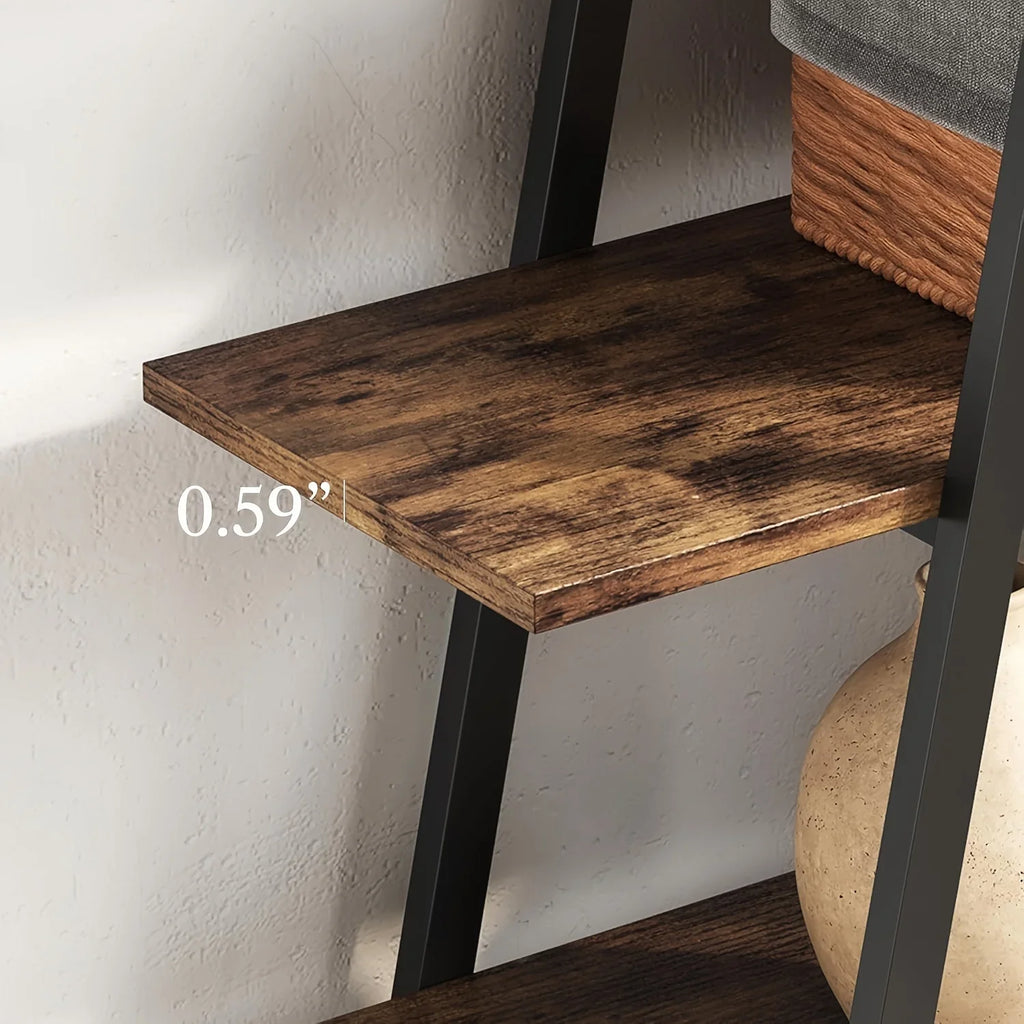 74 Inch Industrial Tall Bookshelf, 6 Tier Bookshelf, Free Standing Open Book Shelves Storage Display Shelf, Book Shelf For Living Room, Home Office, Rustic Brown House Of Avana