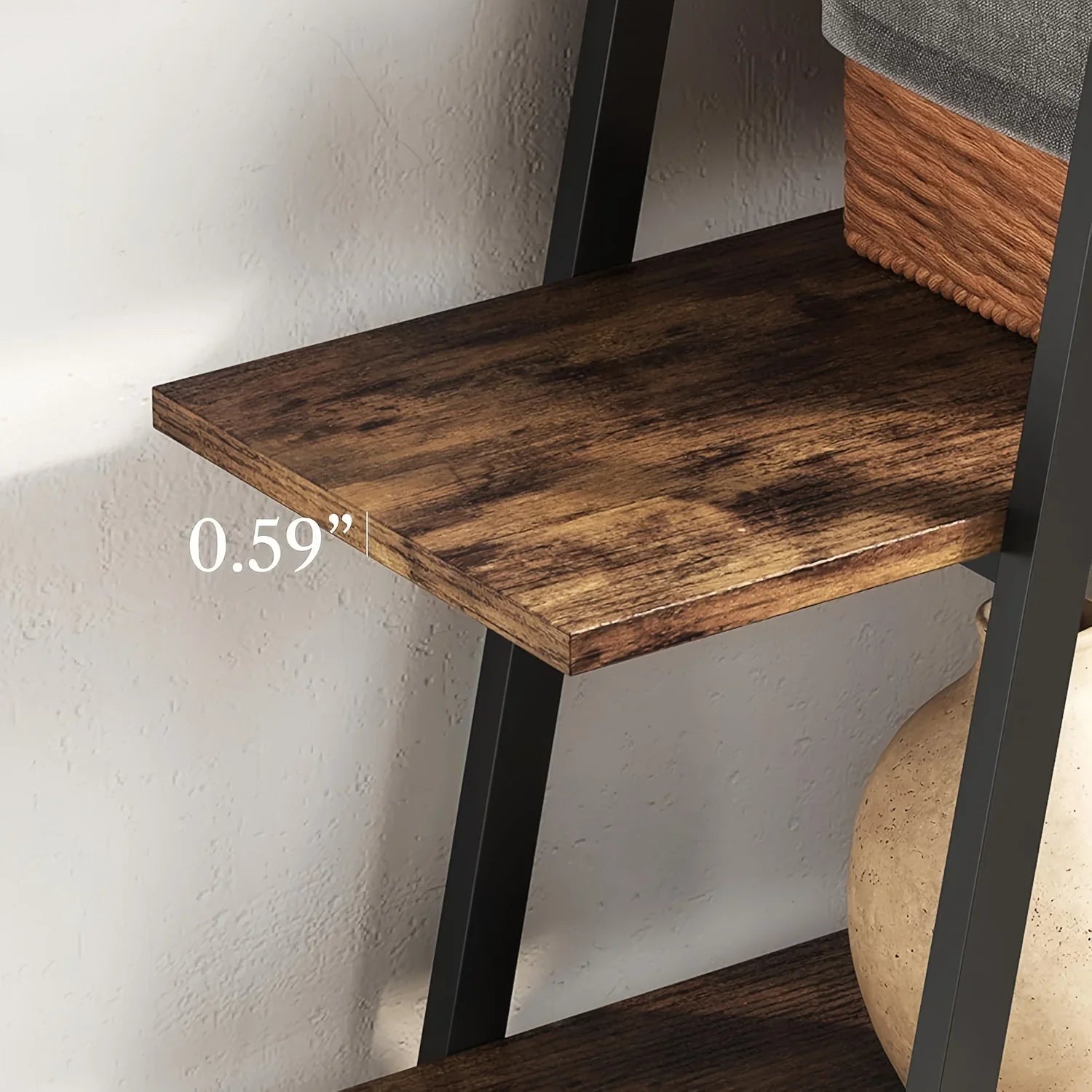 74 Inch Industrial Tall Bookshelf, 6 Tier Bookshelf, Free Standing Open Book Shelves Storage Display Shelf, Book Shelf For Living Room, Home Office, Rustic Brown House Of Avana