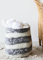 Ingobozi Woven Wool African Storage Basket Kanju Interiors