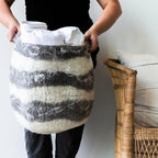 Ingobozi Woven Wool African Storage Basket Kanju Interiors