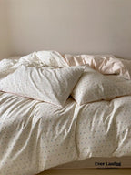 Iris Polka Dot Jacquard Bedding Set Ever Lasting