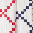 Irish Chain Patchwork Cotton Quilt Set Mélange Home