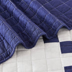 Irish Chain Patchwork Cotton Quilt Set Mélange Home