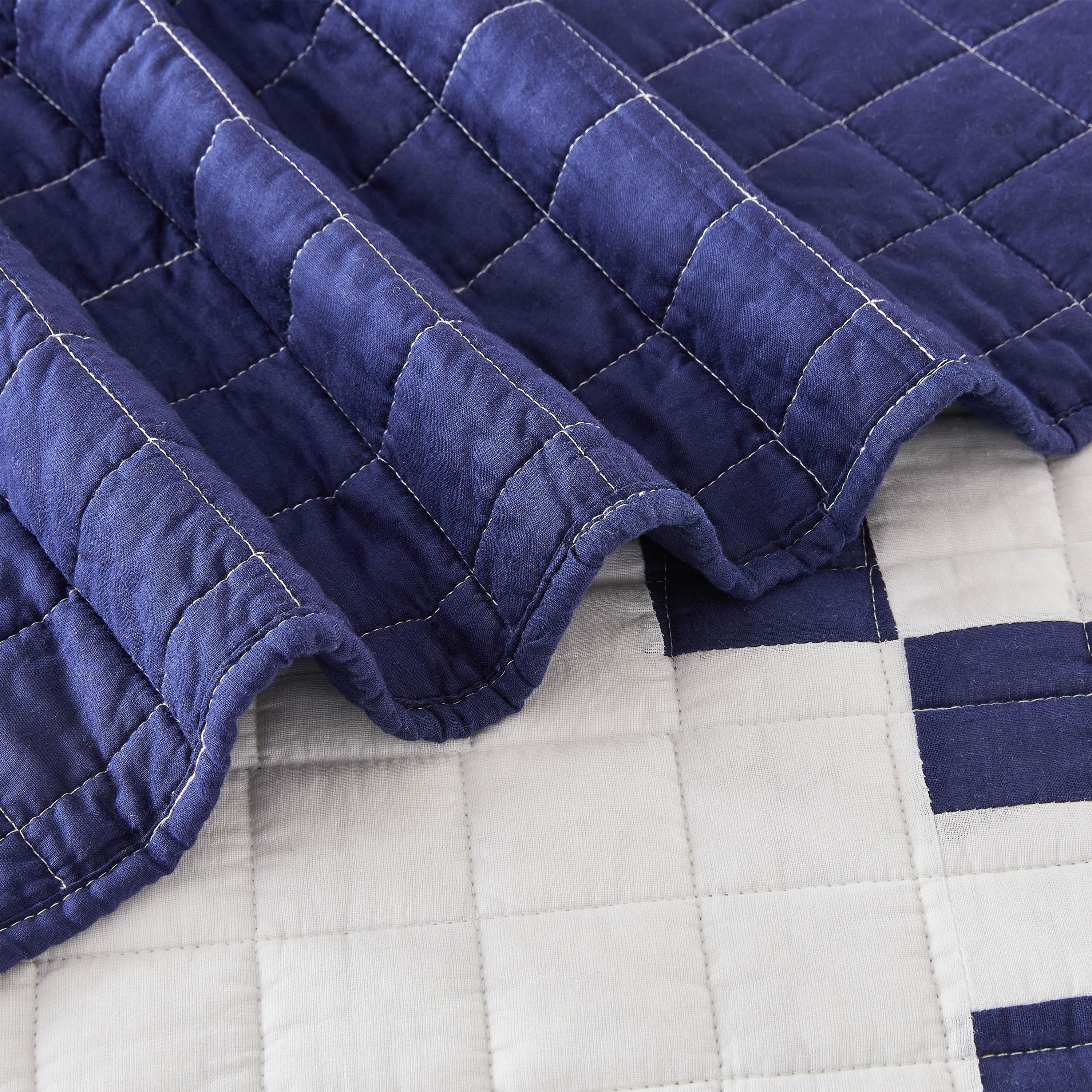 Irish Chain Patchwork Cotton Quilt Set Mélange Home
