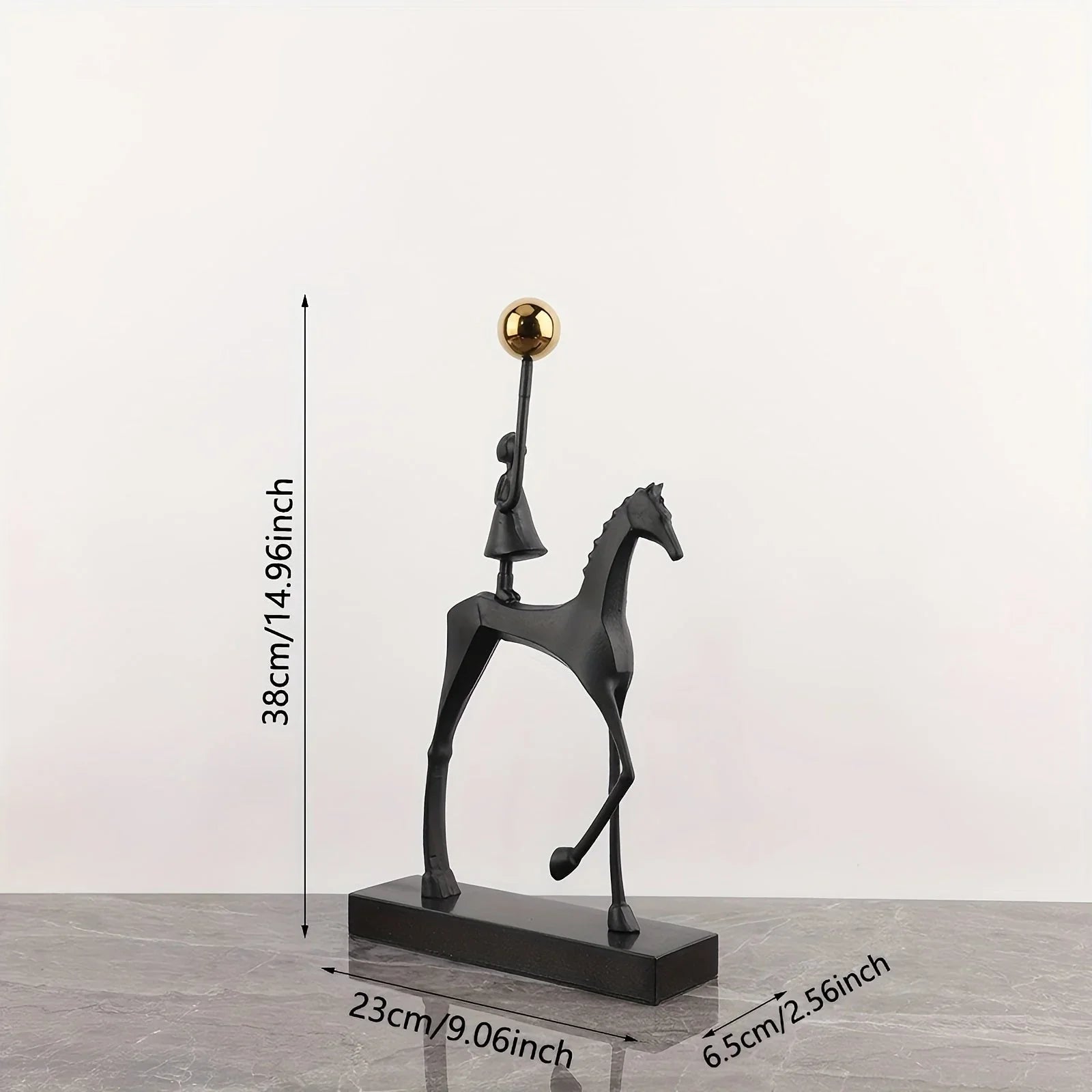 Creative Cast Iron Metal Horse Ornament Home Living Room Luxury Decorative Tv Cabinet Bar Tabletop... - House Of Avana