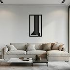Islamic Calligraphy Metal Wall Art - "Ya Allah" Modern Design -KAF180 Peony Atelier