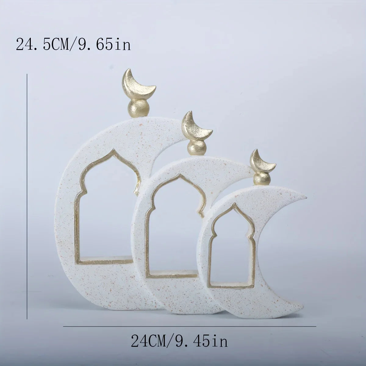 1pc Islamic Middle Eastern Architectural Ornament - Ramadan & Eid al-Fitr Decoration, Hand-Like Resin Miniature Dome & Minaret for, Tabletop, Shelf - Arabic Calligraphy-Inspired Cultural Accent Piece (Compatible with Islamic House Of Avana