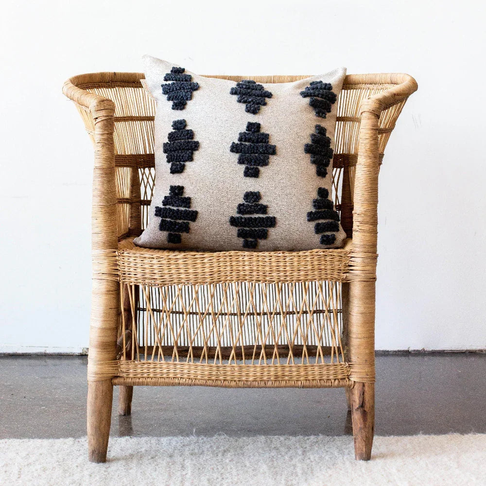 Isuvinu Cotton Square Throw Pillow Kanju Interiors