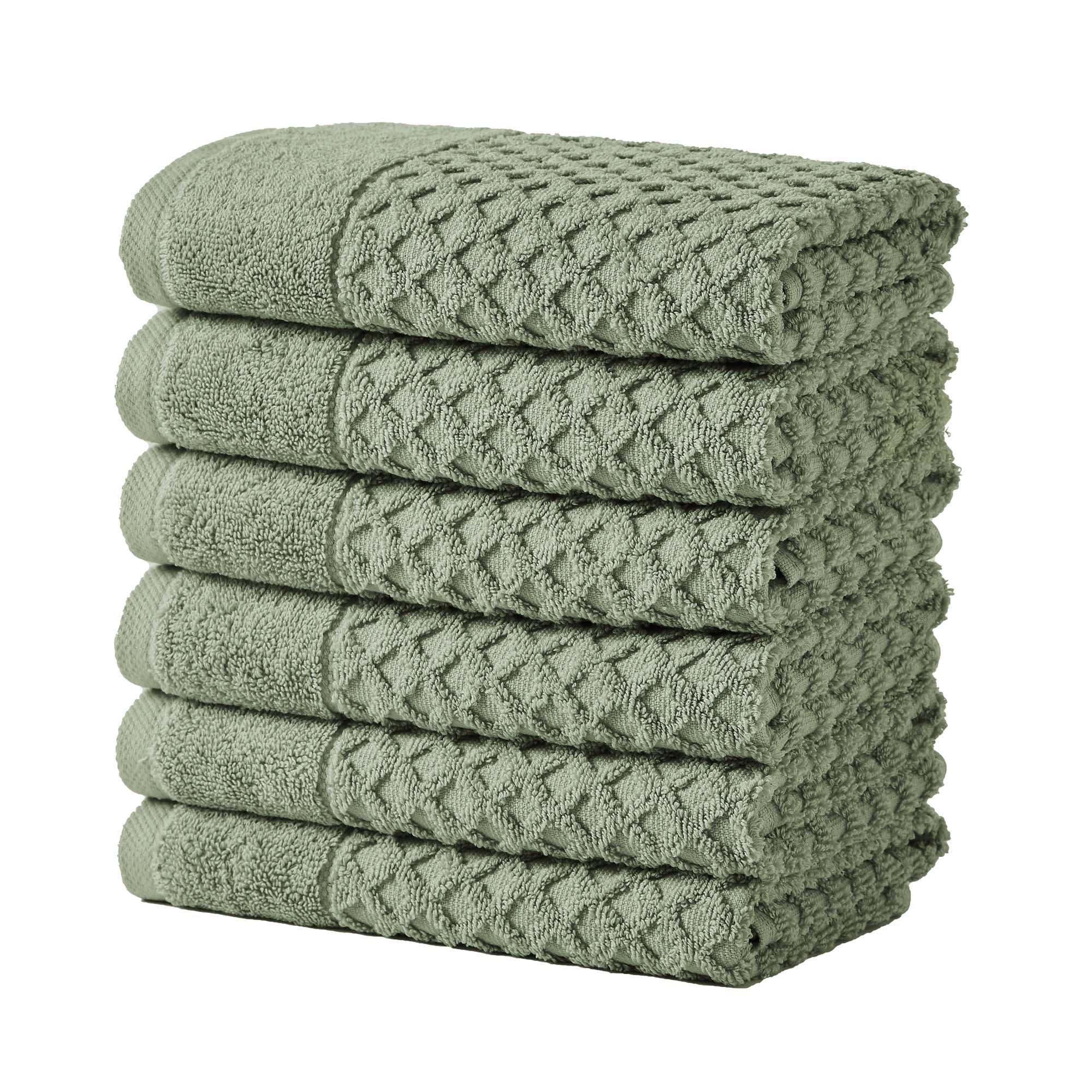 Cotton Diamond Waffle Weave Bath Towel Set - Grayson Collection Great Bay Home