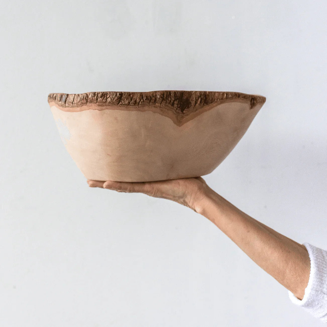 Jacaranda Hand-carved Wood Trinket Bowl Kanju Interiors