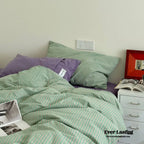 James Striped Bedding Set / Blue Ever Lasting