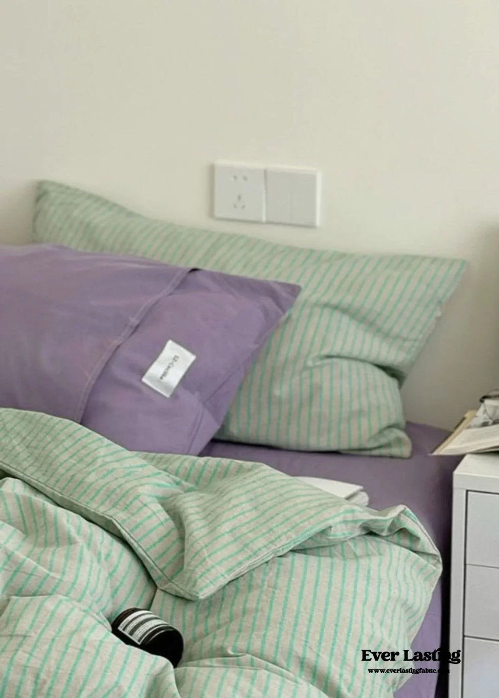 James Striped Bedding Set / Blue Ever Lasting