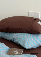 James Striped Bedding Set / Blue Ever Lasting