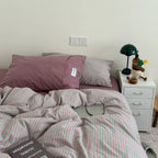James Striped Bedding Set / Purple Ever Lasting
