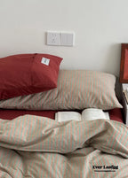 James Striped Bedding Set / Purple Ever Lasting