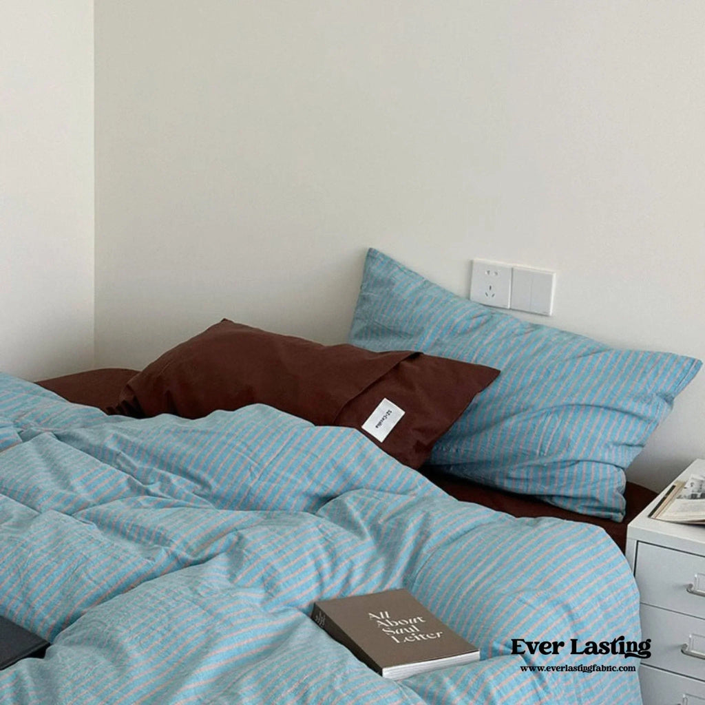 James Striped Bedding Set / Purple Ever Lasting