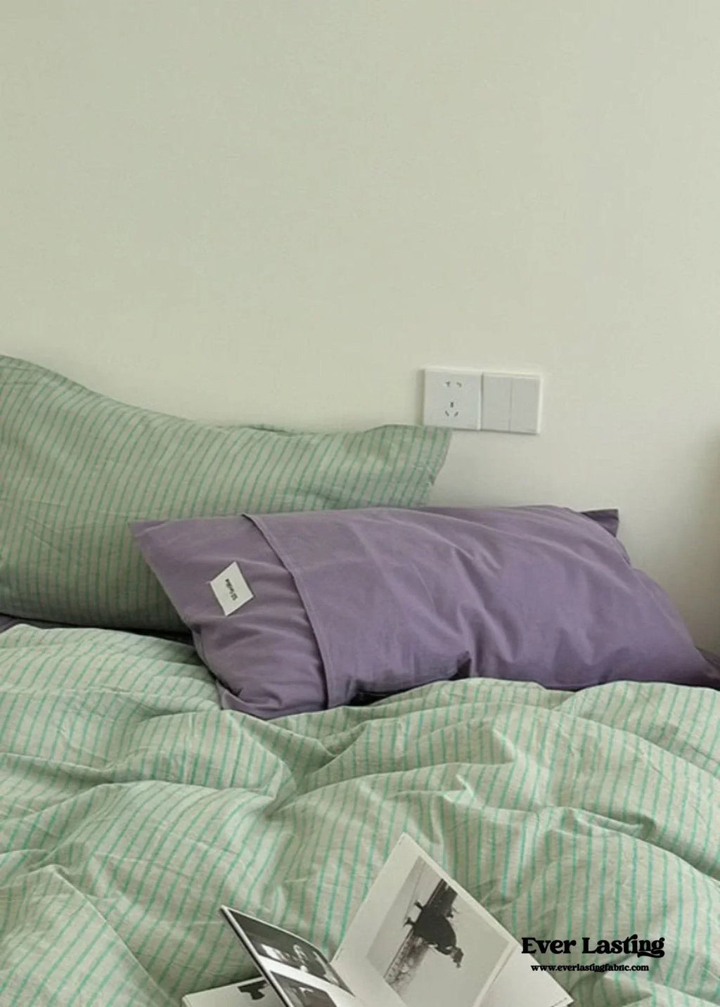 James Striped Bedding Set / Purple Ever Lasting