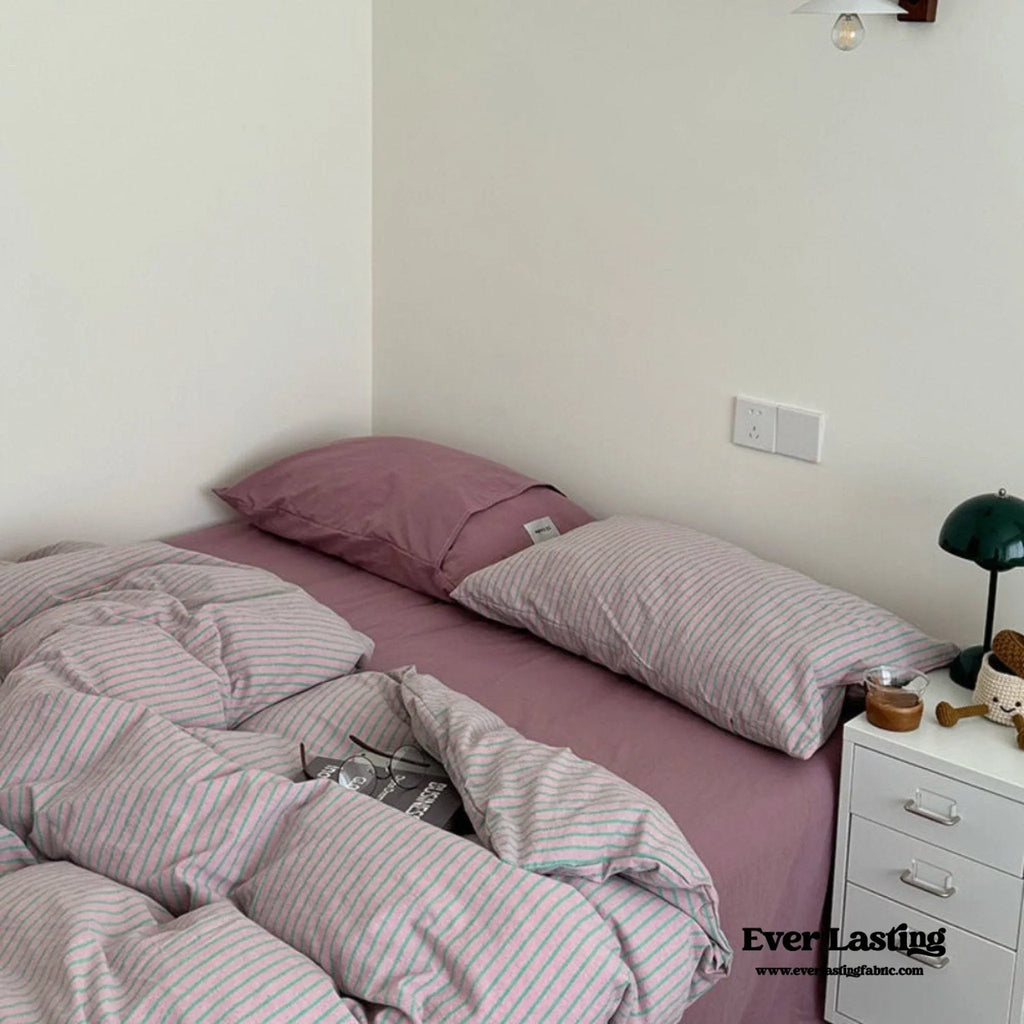 James Striped Bedding Set / Yellow