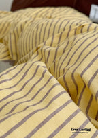 James Striped Bedding Set / Yellow Ever Lasting