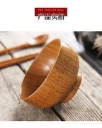 Japanese Wooden Bowls Jujube Wood Children Baby Adults Small Soup Bowls Solid Wood Salad Bowls Retro Household Tableware - House Of Avana