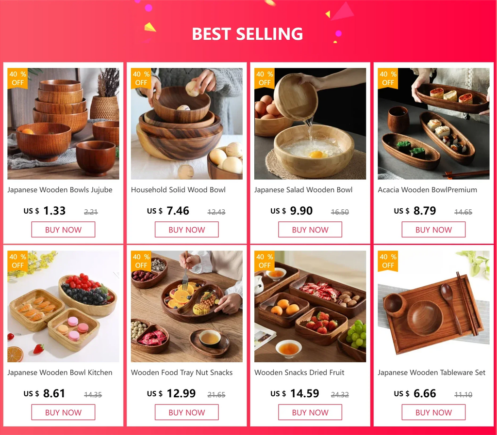 Japanese Wooden Bowls Jujube Wood Children Baby Adults Small Soup Bowls Solid Wood Salad Bowls Retro Household Tableware - House Of Avana