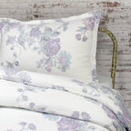 Jardin De Rose Printed Cotton Percale Duvet Set Mélange Home