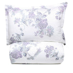 Jardin De Rose Printed Cotton Percale Duvet Set Mélange Home