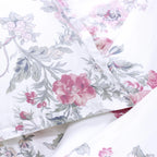 Jardin De Rose Printed Cotton Percale Duvet Set Mélange Home