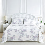 Jardin De Rose Printed Cotton Percale Sheet Set Mélange Home