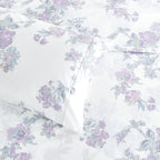Jardin De Rose Printed Cotton Percale Sheet Set Mélange Home