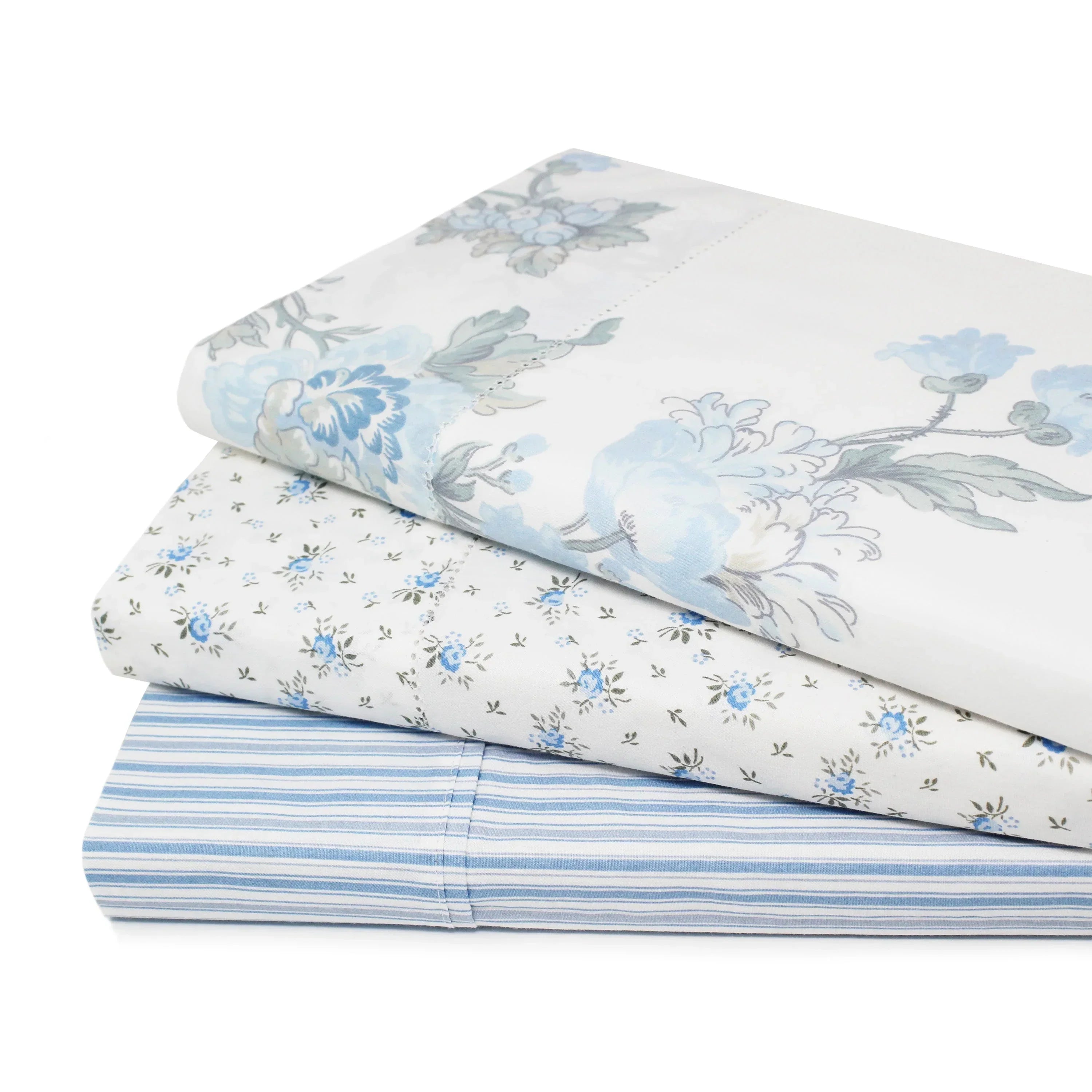 Jardin De Rose Printed Cotton Percale Sheet Set Mélange Home