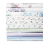 Jardin De Rose Printed Cotton Percale Sheet Set Mélange Home