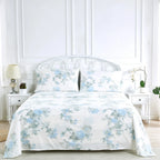 Jardin De Rose Printed Cotton Percale Sheet Set Mélange Home