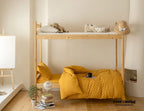 Jersey Knit Boho Twin Dorm Bedding Set / Burnt Orange Ever Lasting