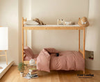 Jersey Knit Boho Twin Dorm Bedding Set / Burnt Orange Ever Lasting