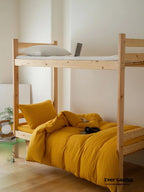 Jersey Knit Boho Twin Dorm Bedding Set / Burnt Orange Ever Lasting