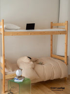 Jersey Knit Boho Twin Dorm Bedding Set / Burnt Orange Ever Lasting