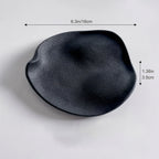 Jewelry Tray - Multifunctional Ceramic Black, top view - House Of Avana