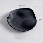 Jewelry Tray - Multifunctional Ceramic Black, top view - House Of Avana [[SKU:HOA-BAT-403]]